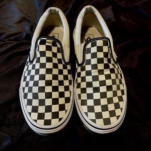 Vans checkerboard slip-ons